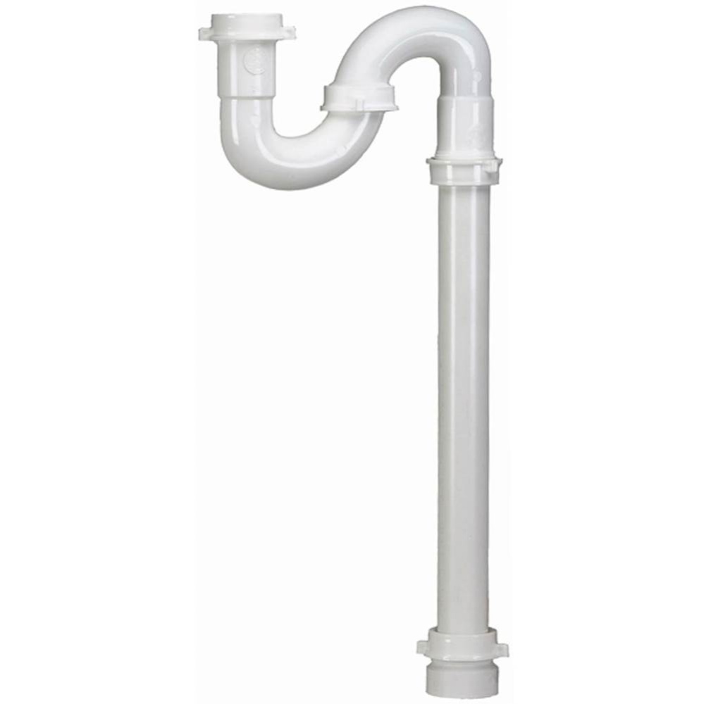 S-trap White 1-1/2 W/pvc Trap Adapter 1/bg