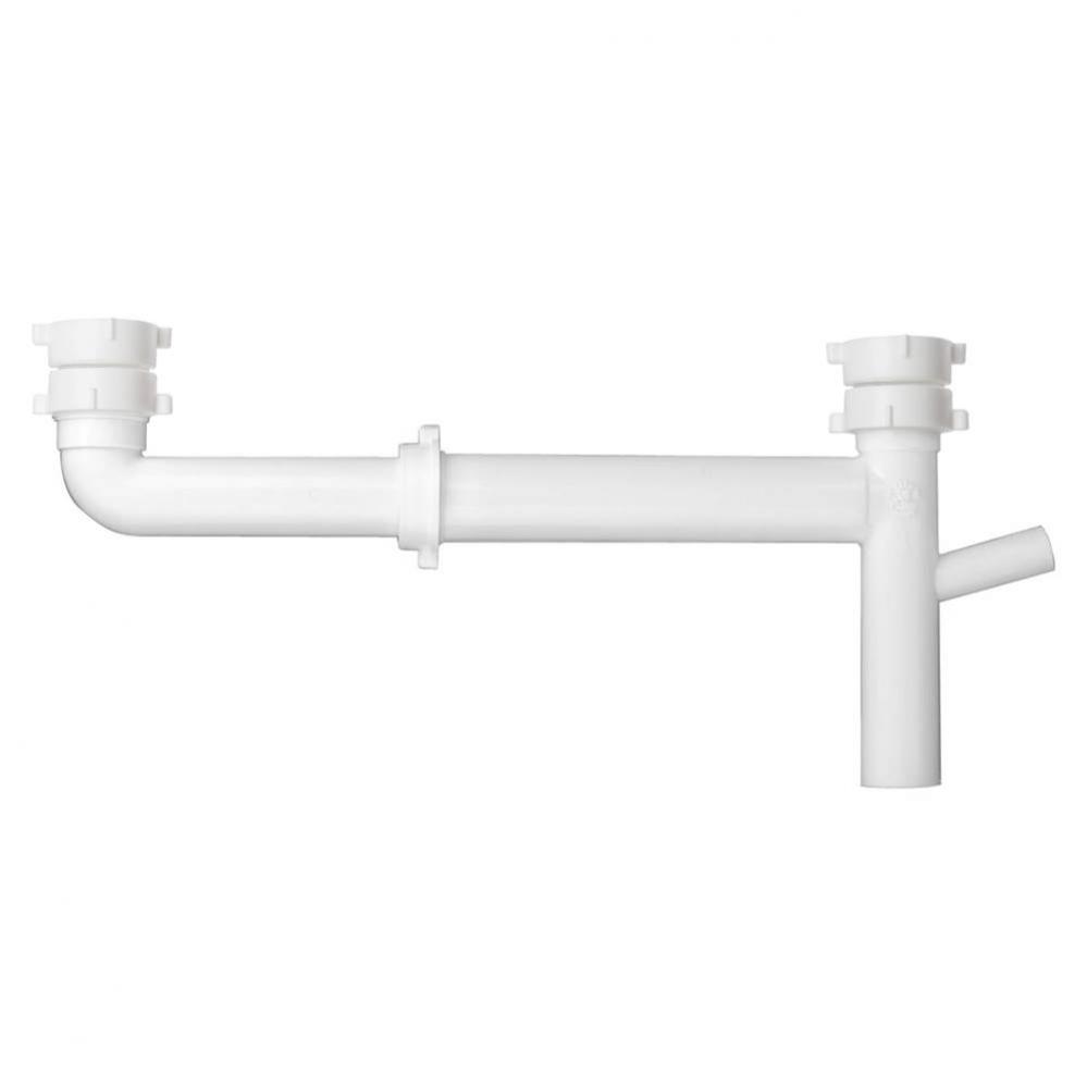 End Outlet Telescoping Wht All Purpose 1-1/2x16 W/ 1/2 Dw Brnch 1/bg