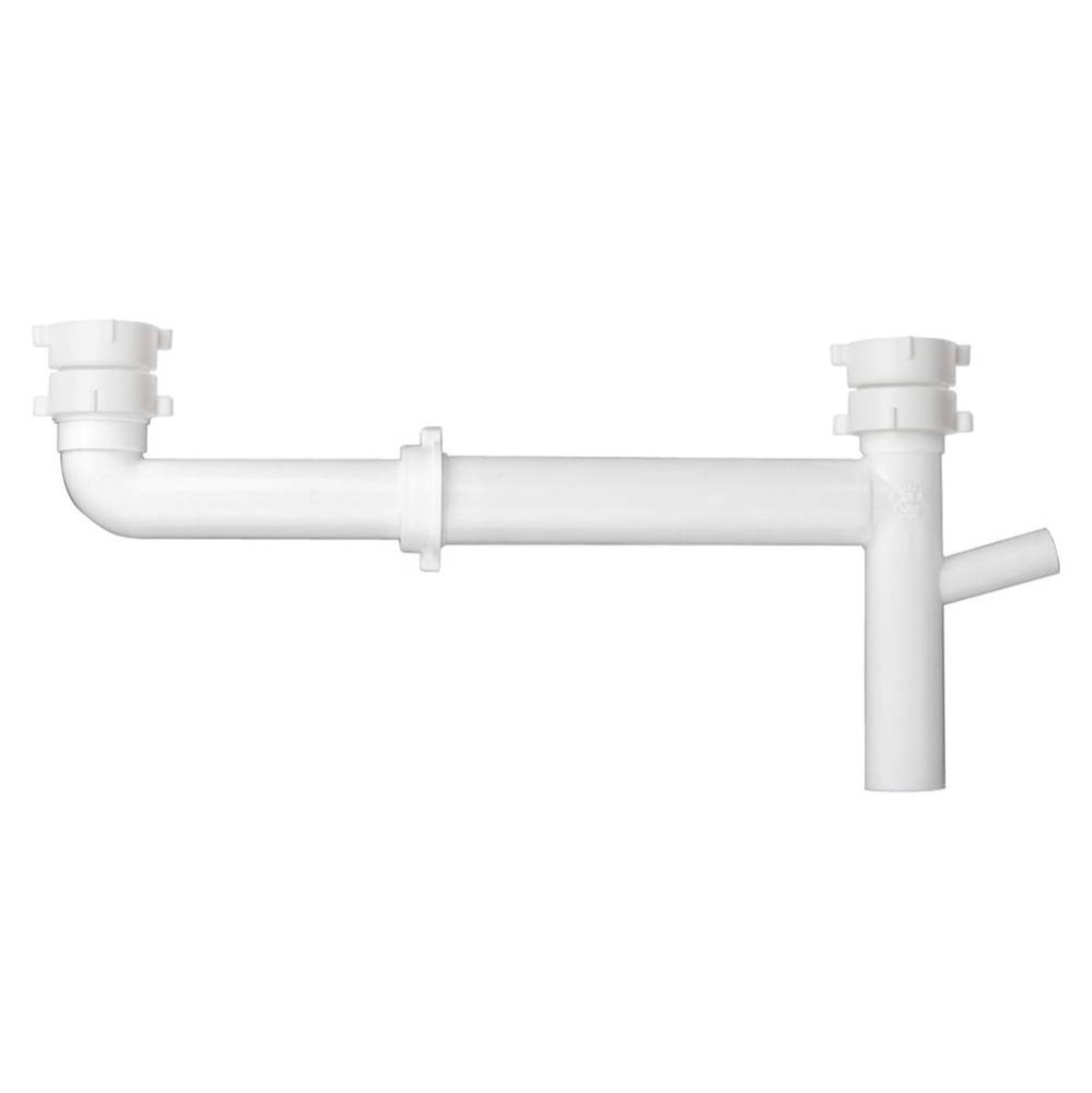 End Outlet Tele Wht All Purpose 1-1/2x16 W/ 3/4 Dw Brnch & Sft Wshr