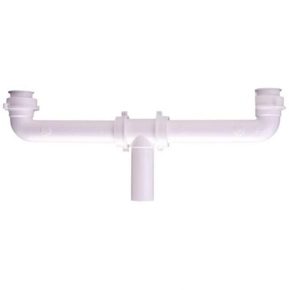 Center Outlet Black Slip Joint 1-1/2 x 16 1/bg