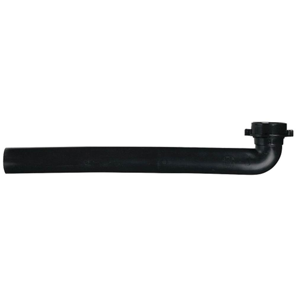 Waste Arm Black Slip Joint 1-1/2 x 15 1/bg