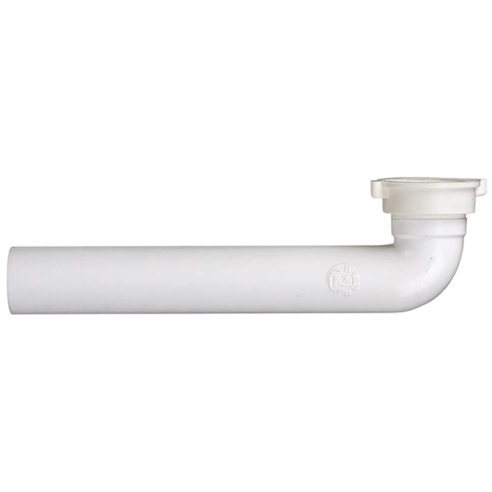Waste Arm White Direct Connect 1-1/2 x 9-1/2 1/bg
