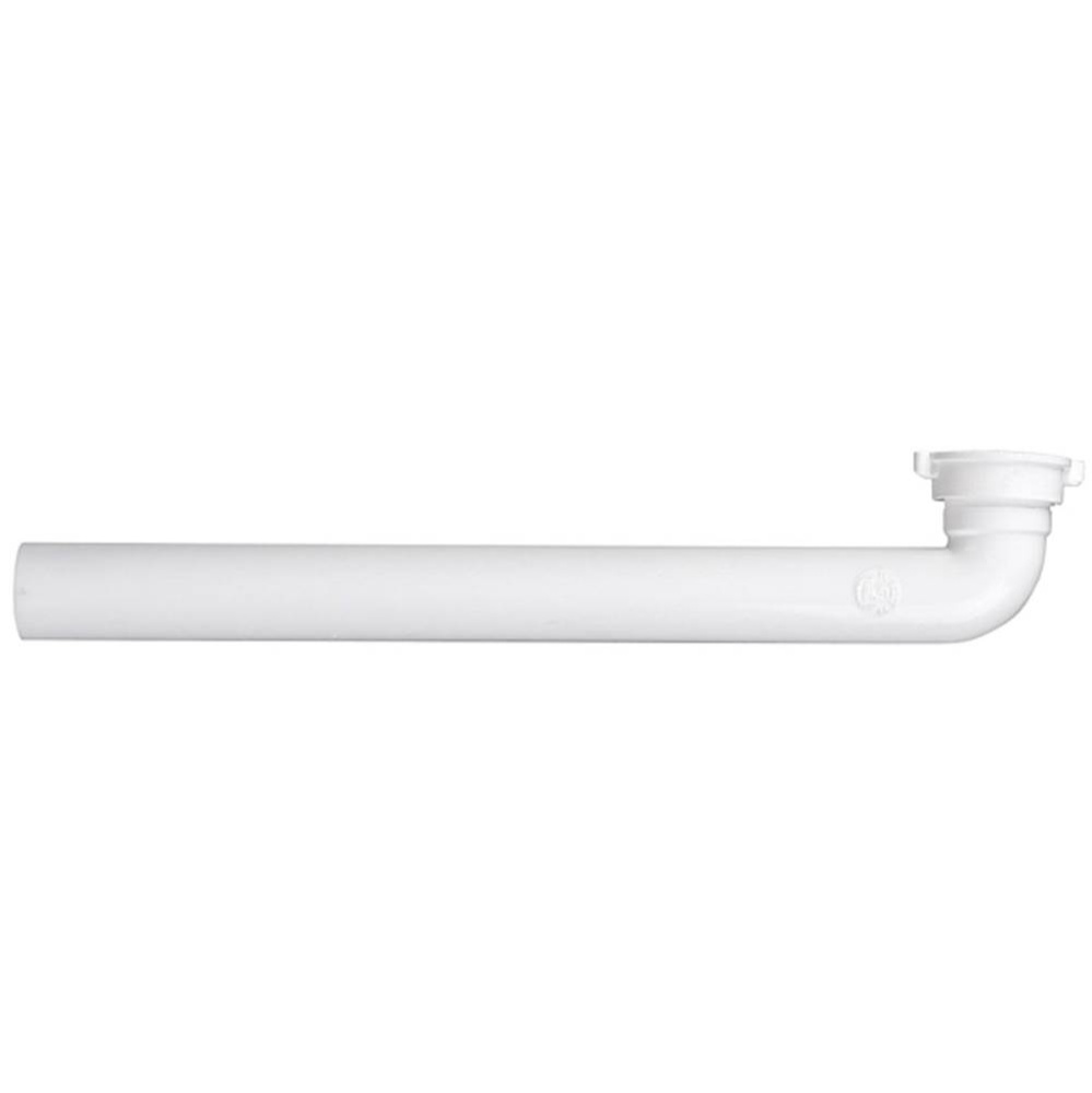 Waste Arm White Direct Connect 1-1/2 x 15 1/bg