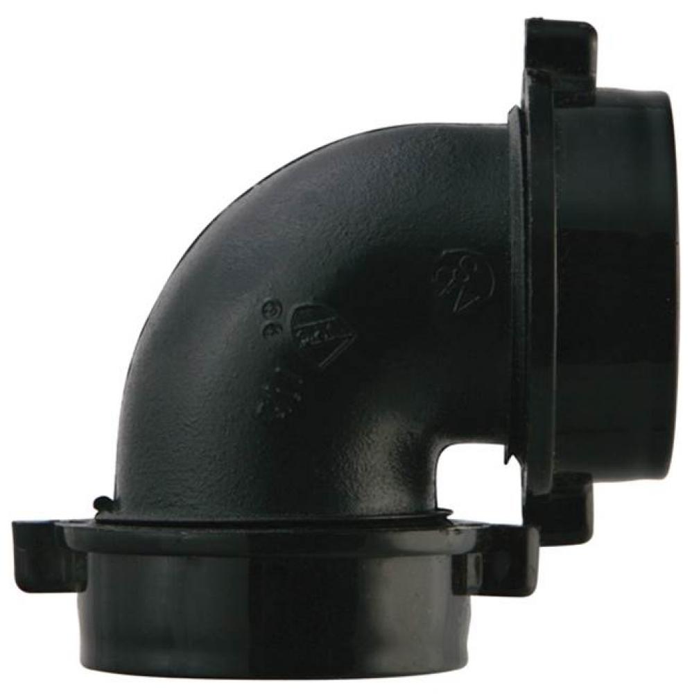 90 Elbow 1-1/2 Sj x Sj W/poly Washers Black 1/bg