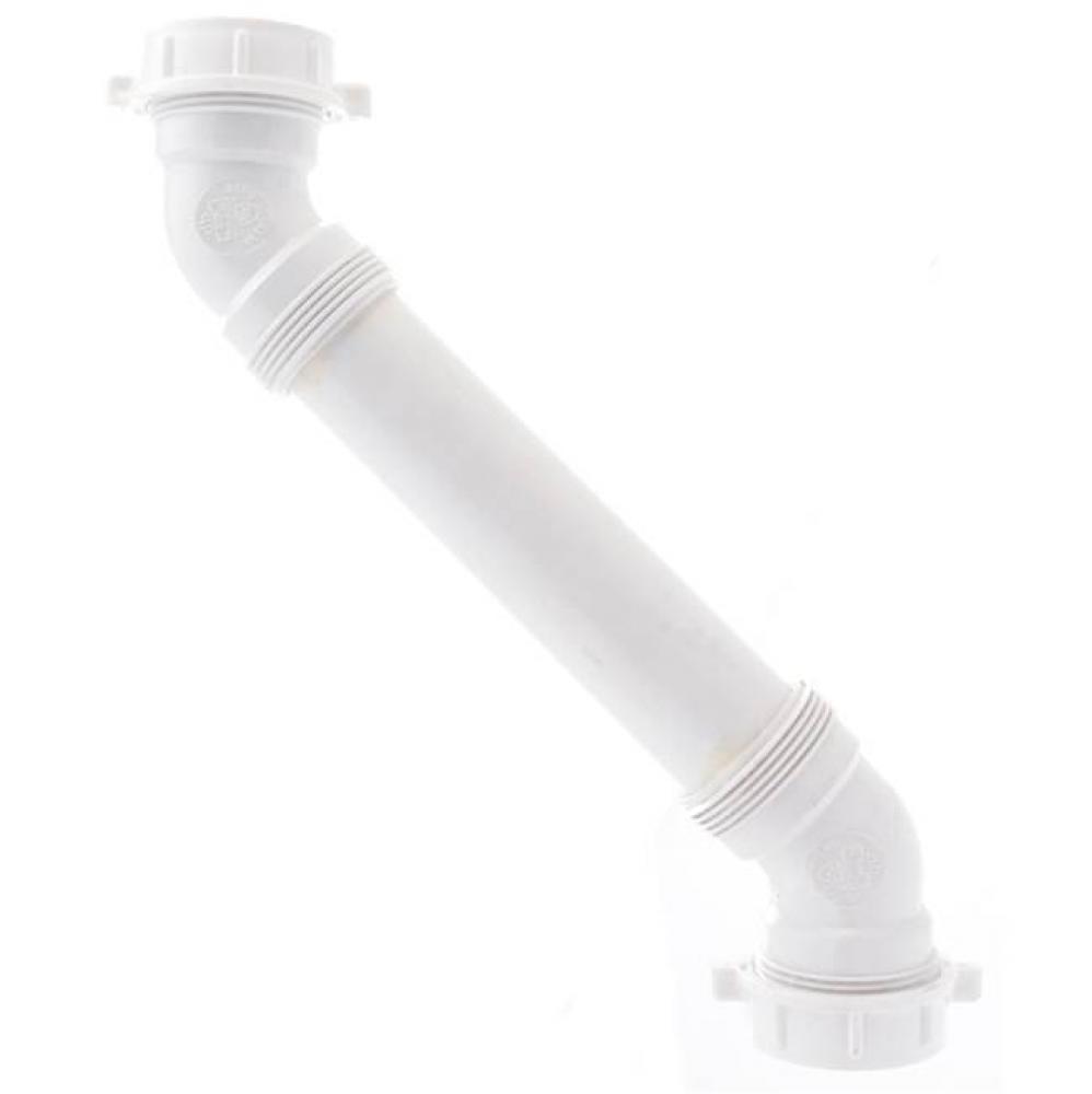 Double Offset White Slip Joint 1-1/2 1/bg