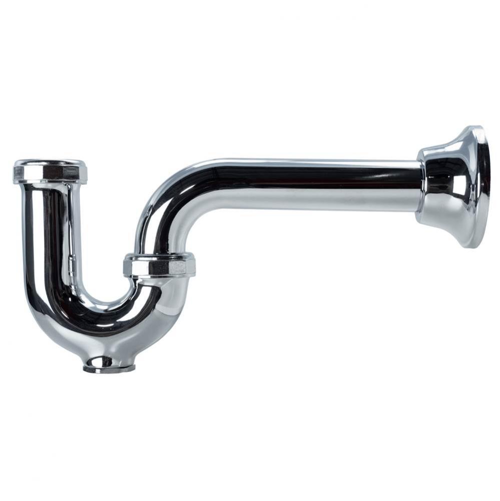 P-Trap 1 1/4 W/Co &amp; Bell Escut Chrome Cast Body 17Ga 1/Bx