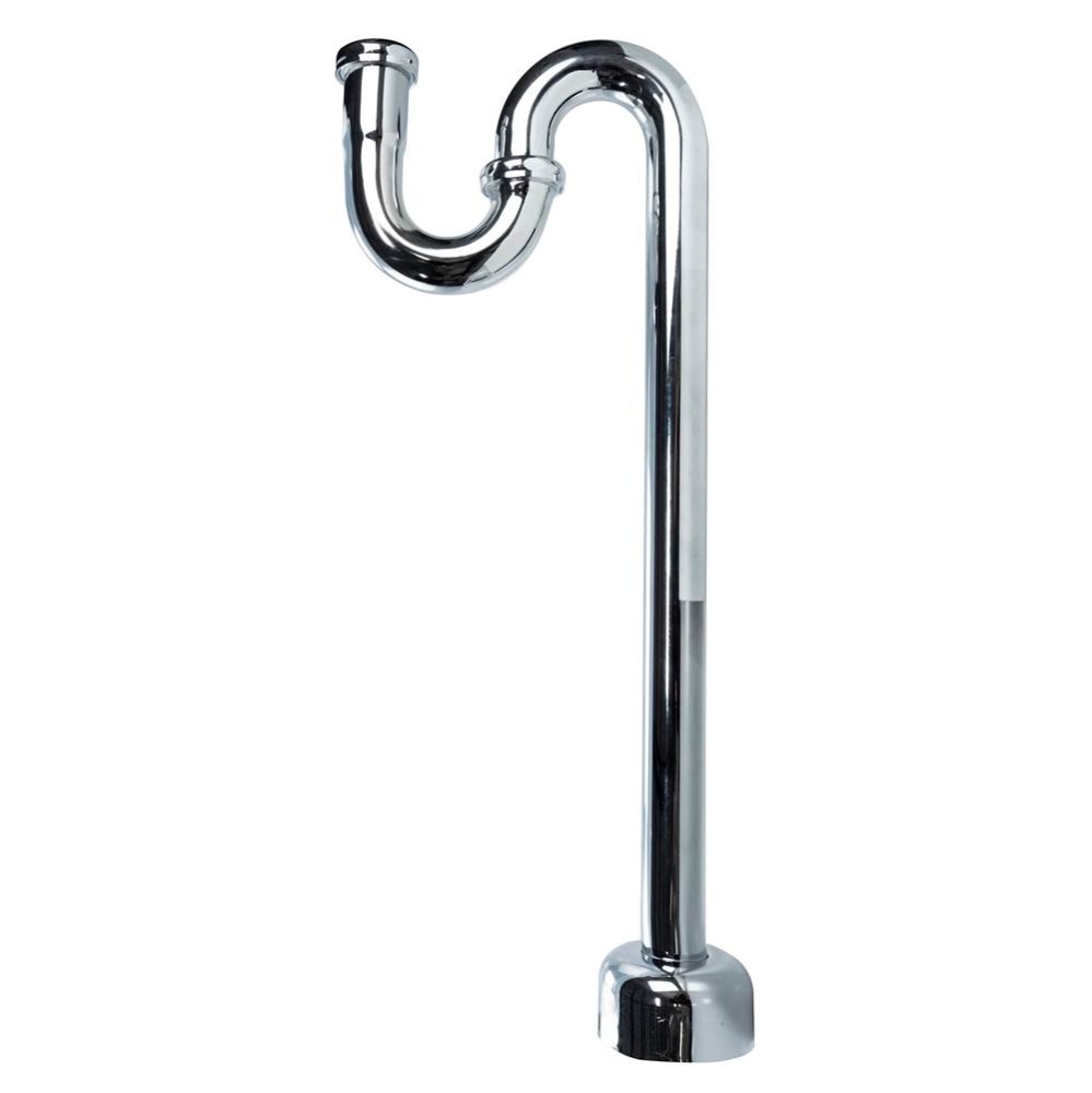 S-trap 1 1/4 W/ Box Escutcheon Chrome 20ga 1/bx