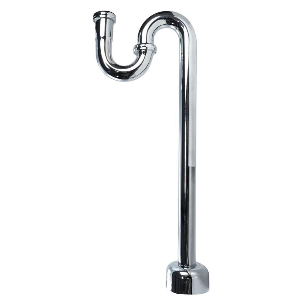 S-trap 1-1/4 W/ Brs Nuts & Box Escutcheon Chrome 17ga 1/bx