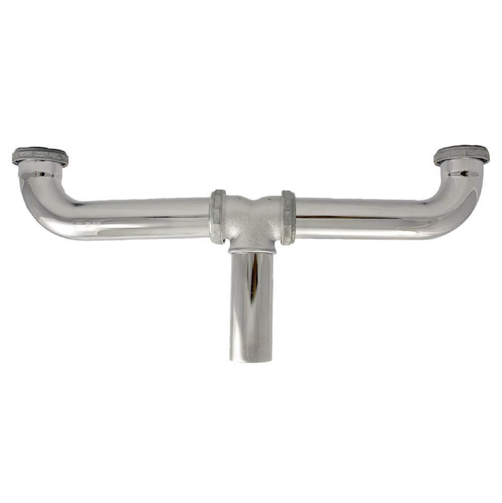 Center Outlet Slip Joint 1-1/2 x 16 Chrome 22ga 1/bx