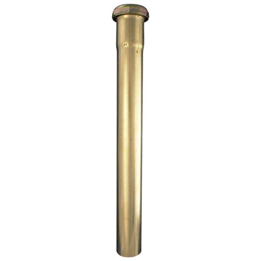 Extension Slip Joint W/ Brass Nuts 1-1/2 x 12 Rough Brass 17g