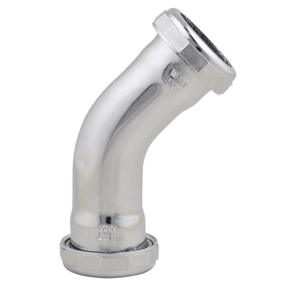 45 Elbow Slip Joint 1 1/4 Chrome