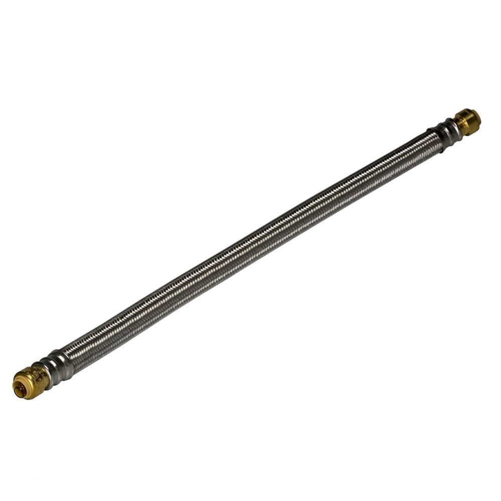 Repair Coupling 1/2 Pdq x 1/2 Pdq 24in Braided Ss