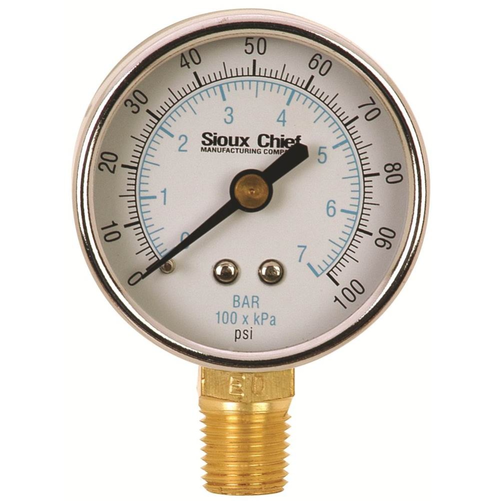 0-100 No. Pressure Gauge