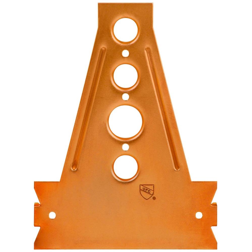 Cu Brkt 1/2& 3/4 W/ Stud Grd 16-ga