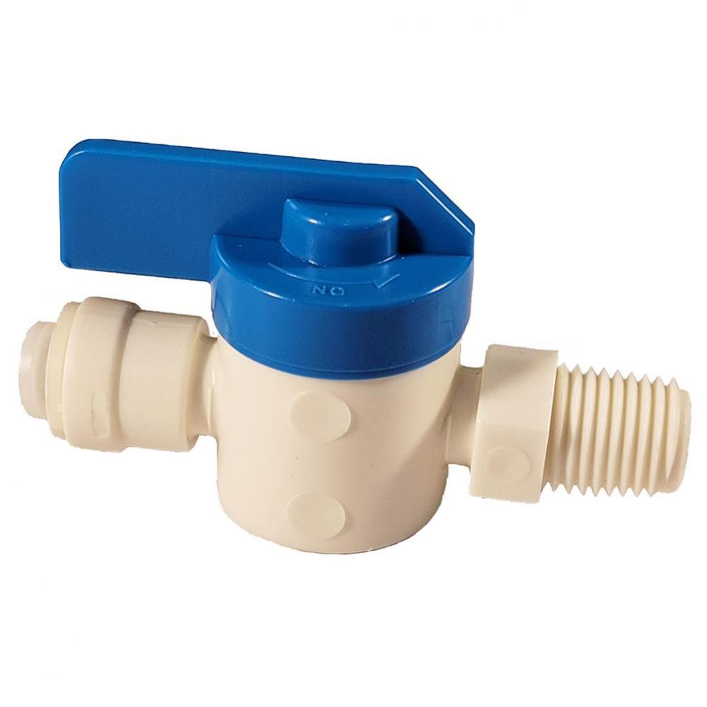 Vlv Straight 1/4 Mip x 1/4 Pdq Polypropylene 1/bag