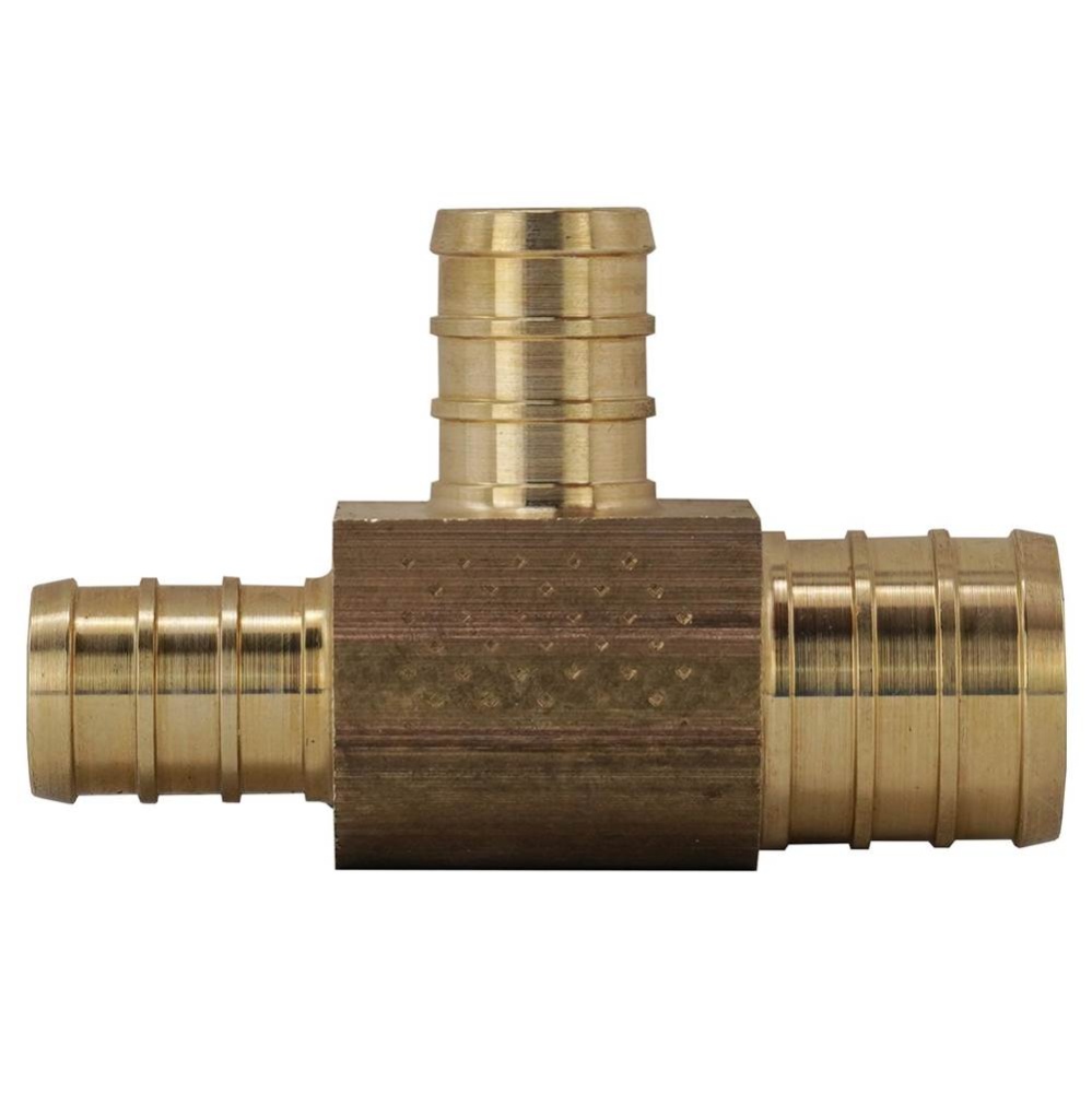 Tee 3/4 x 1/2 x 1/2 Pex No-lead