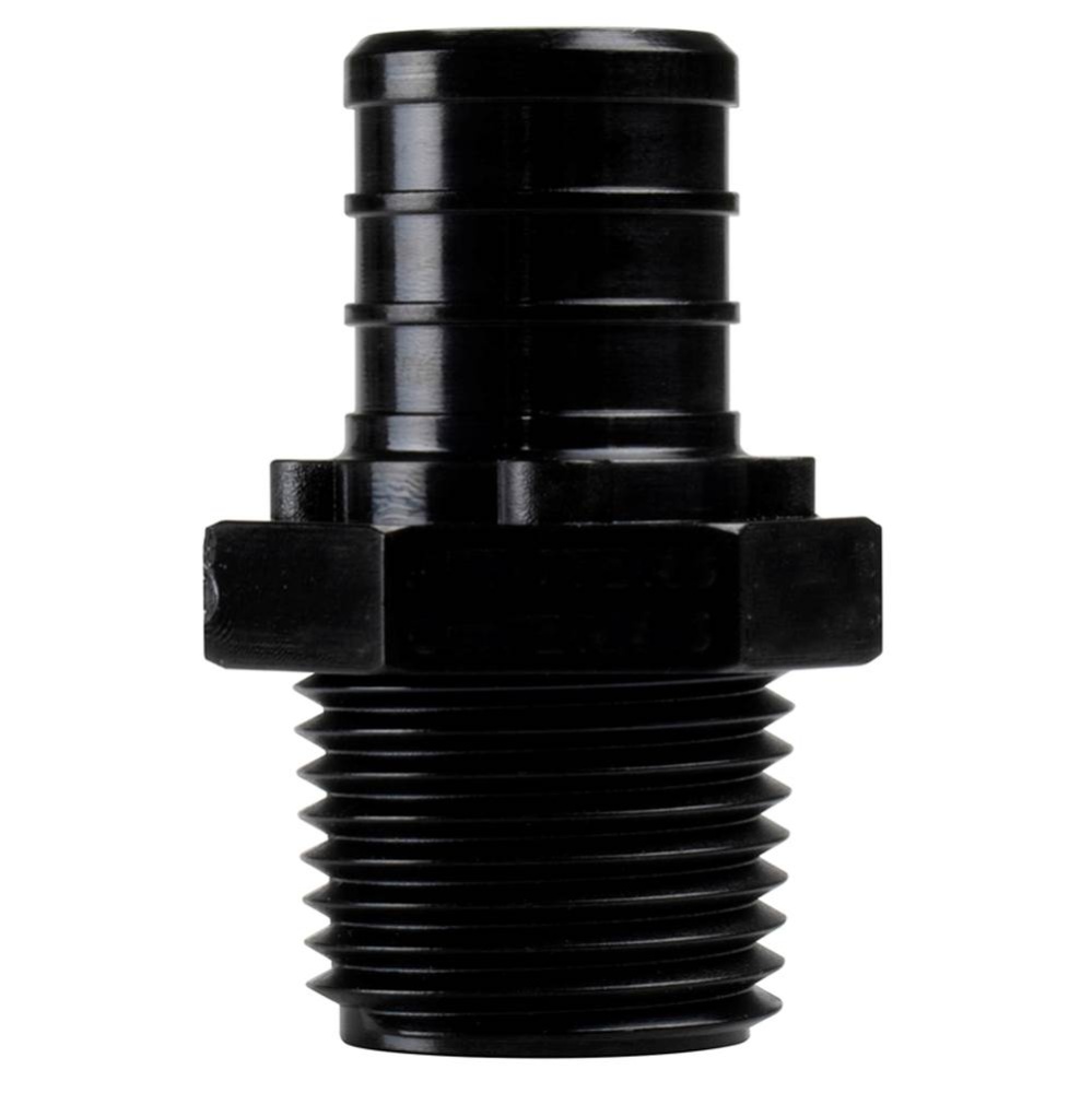 Adapter 1/2 Mips x 3/4 Pex Barb Polymer 25/bg