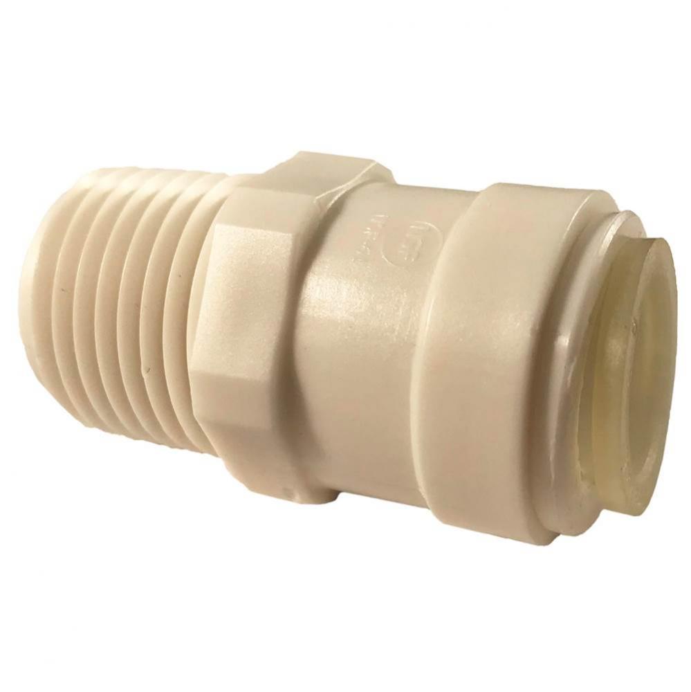 Adapter 1/2 Mip X 1/2 Pdq Polypropylene 1/Bag