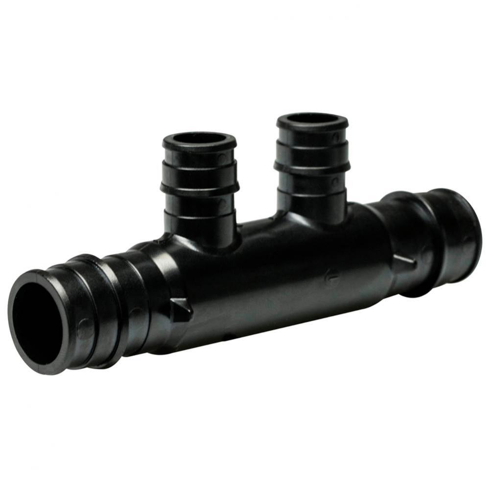 F1960 Multiport Tee 3/4 x 3/4 W/2-port 10/bg