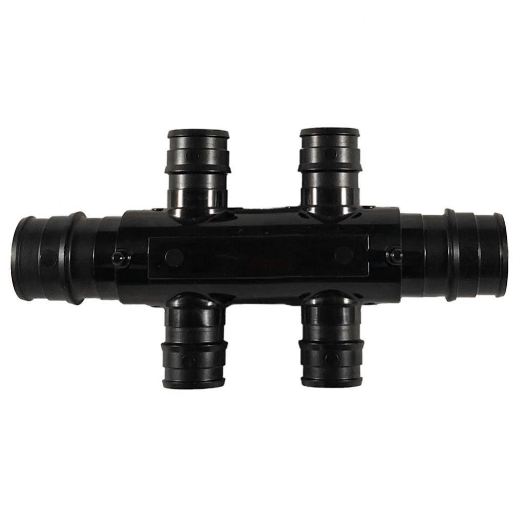 Multiport Tee Ppsu-a F1960 3/4 x 3/4 W/4) 1/2 Outlets Hpat