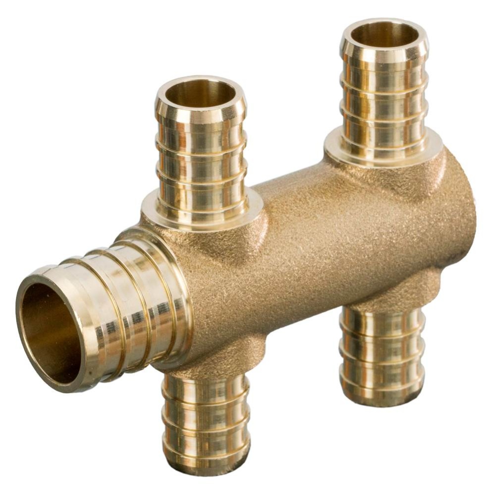 Multiport Tee 1/2 Pex 4 Port 3/4 Pex x Closed H Pattern 1/bg