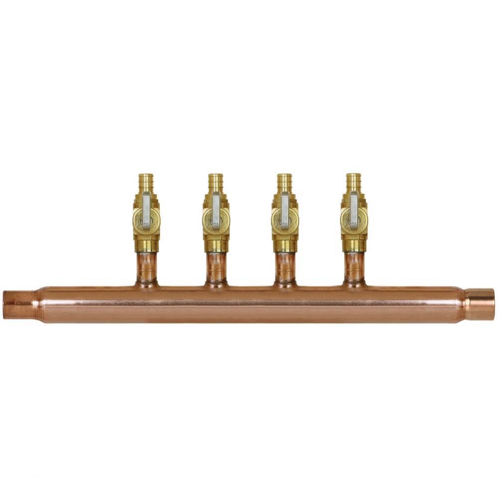 Mnfld 1l 3/4female x 3/4male W/4 1/2f1807 Vlv Br