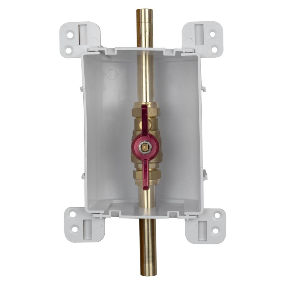 Servicebox (blue) 1 Valve W/drn 1/2 M.swt x 1/2 M.swt/prs/push