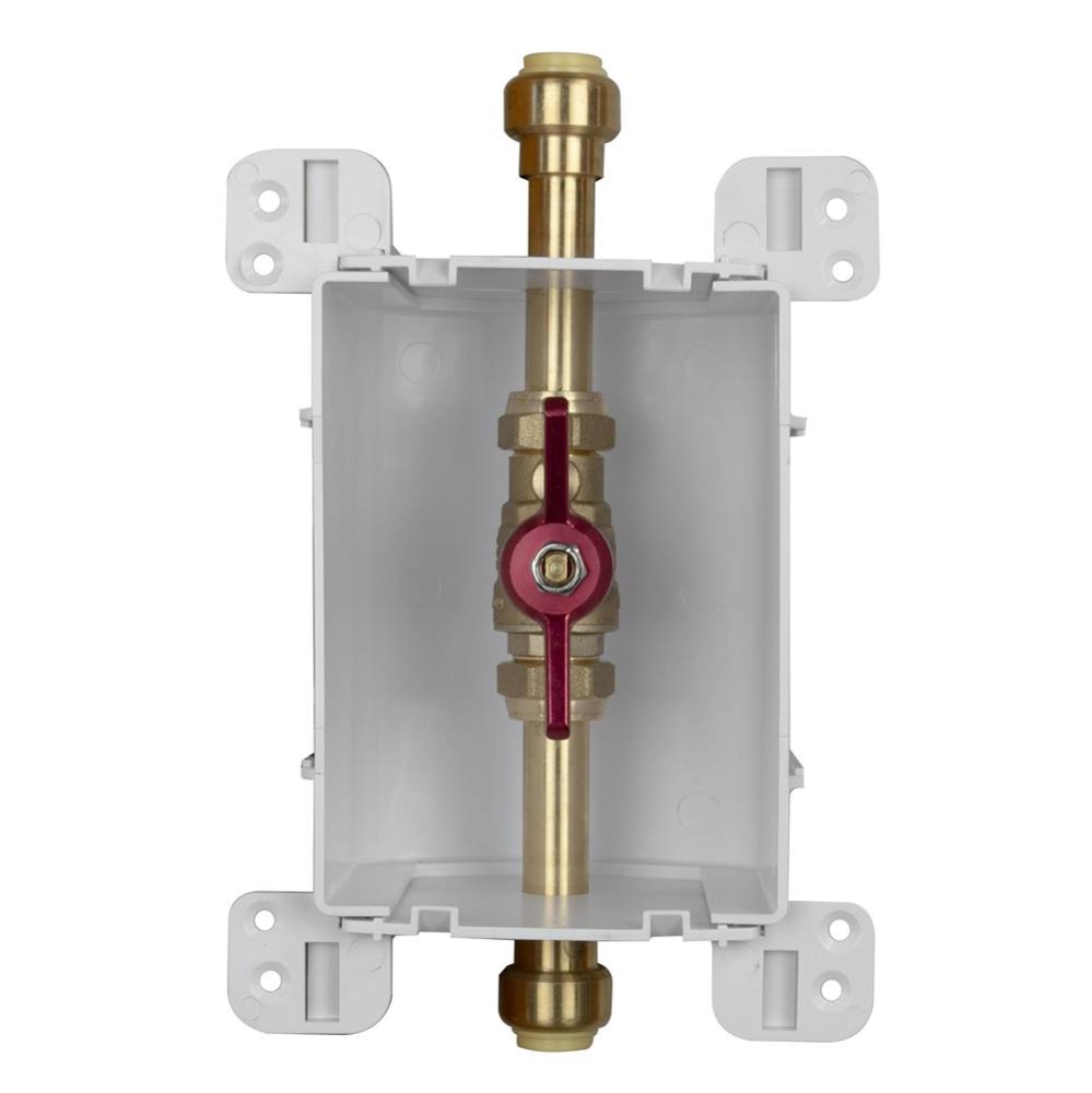 Servicebox (blue) 1 Valve W/drain 1/2 Pdq(cts) x 1/2 Pdq(cts)