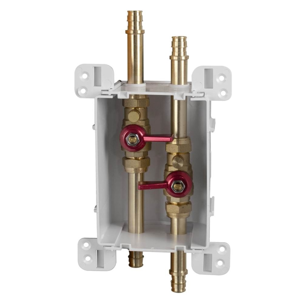 Servicebox (green) 2 Valve W/drains 1/2 F1807 x 1/2 F1807