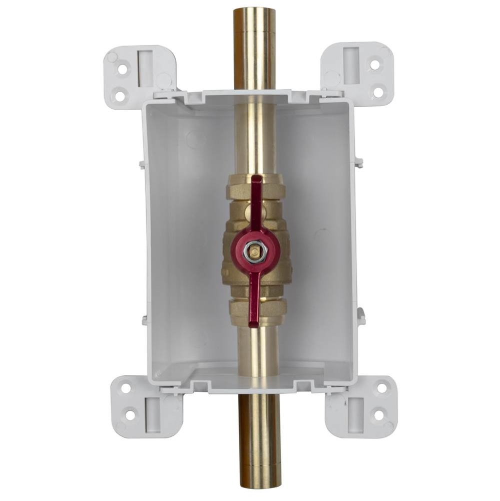 Servicebox (blue) 1 Vlv W/drn 3/4 M.swt x 3/4 M.swt/prs/push