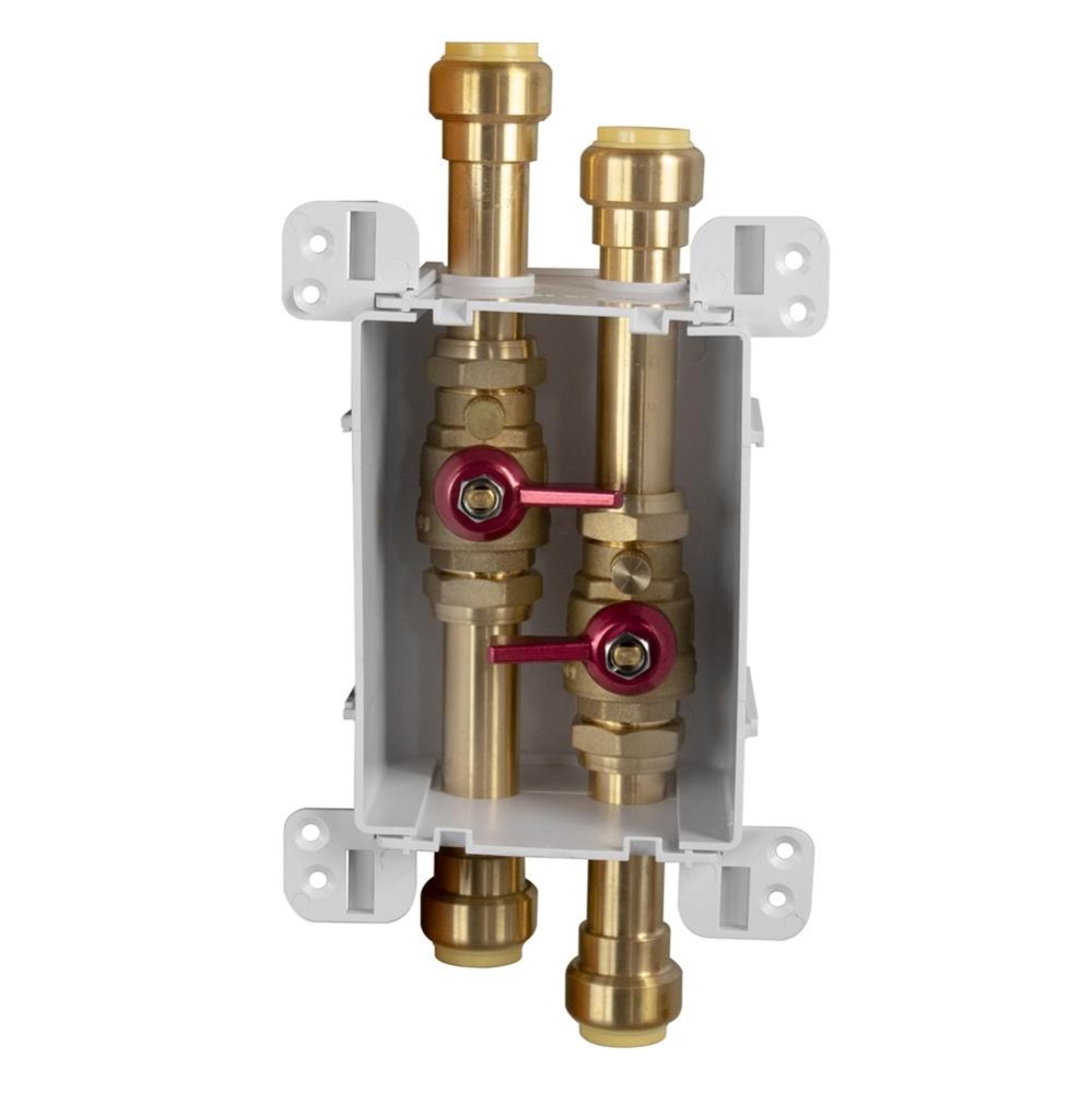 Servicebox (green) 2 Valve W/drains 3/4 Pdq(cts) x 3/4 Pdq(cts)