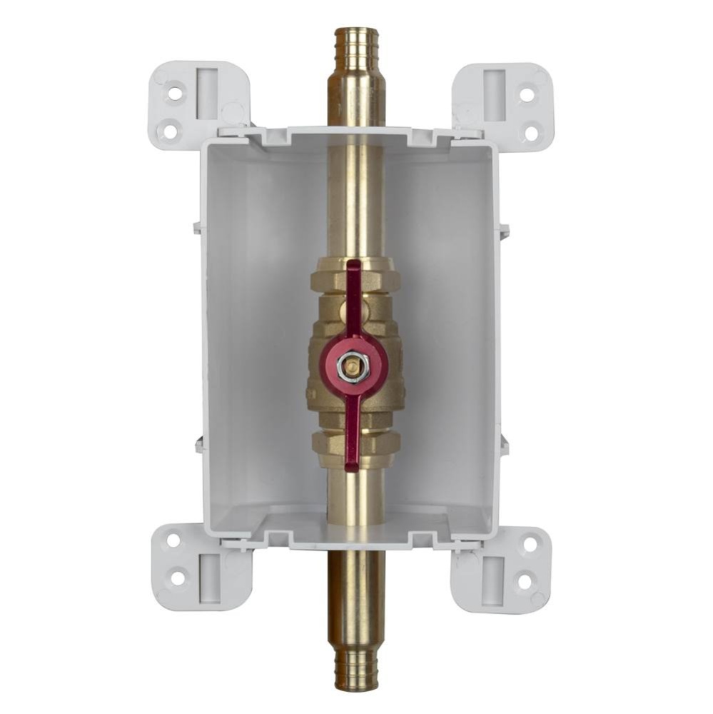 Servicebox (blue) 1 Valve W/drain 3/4 F1807 x 3/4 F1807