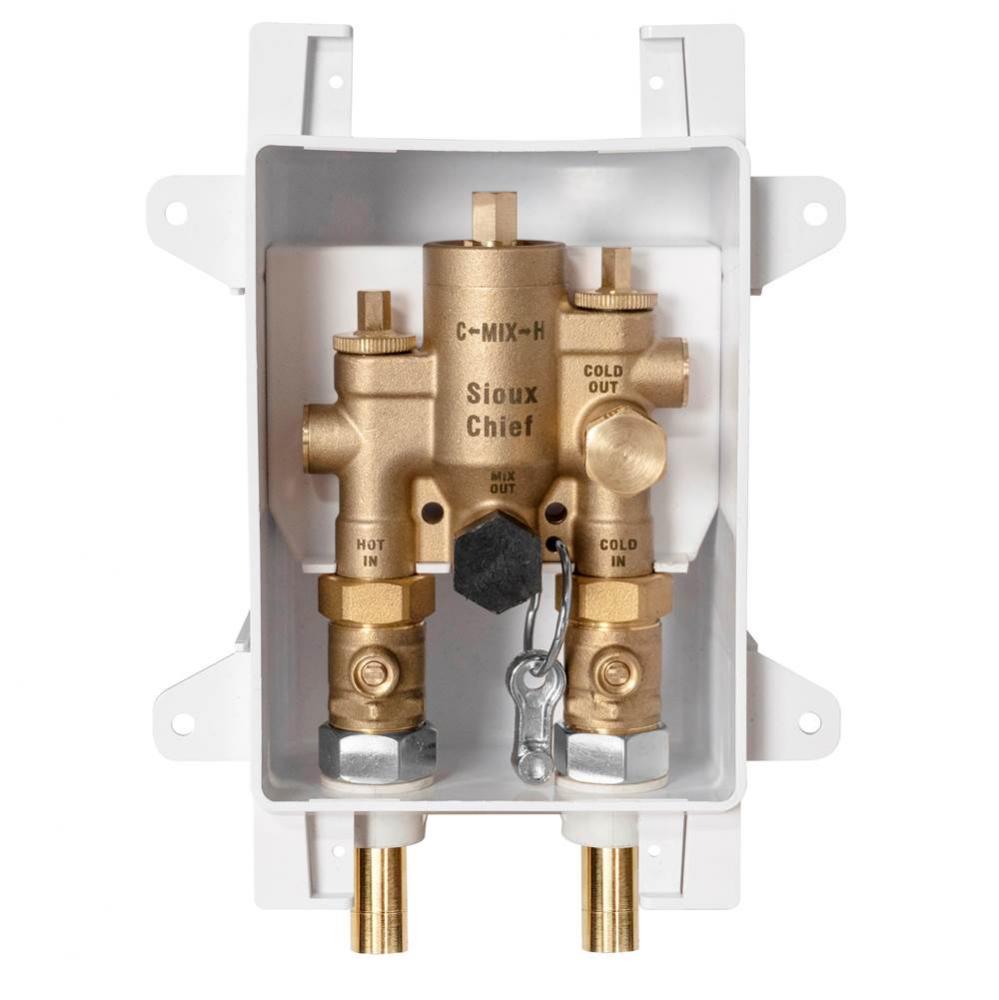 Thermostatic Mixing Valve W/mswt/press/push Connection Rough-in