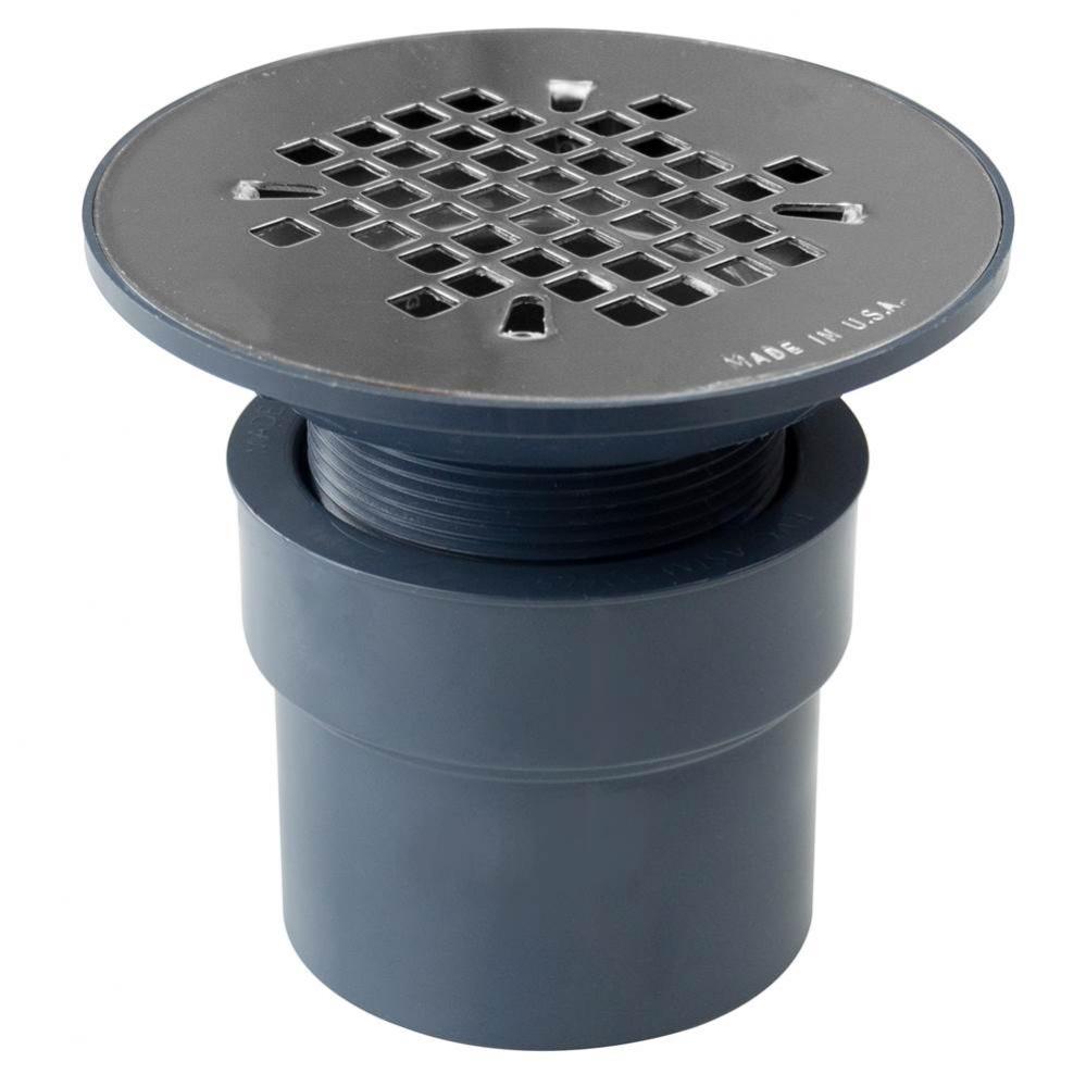 Drain Shower On Grade Ss Strainer Snap Rnd