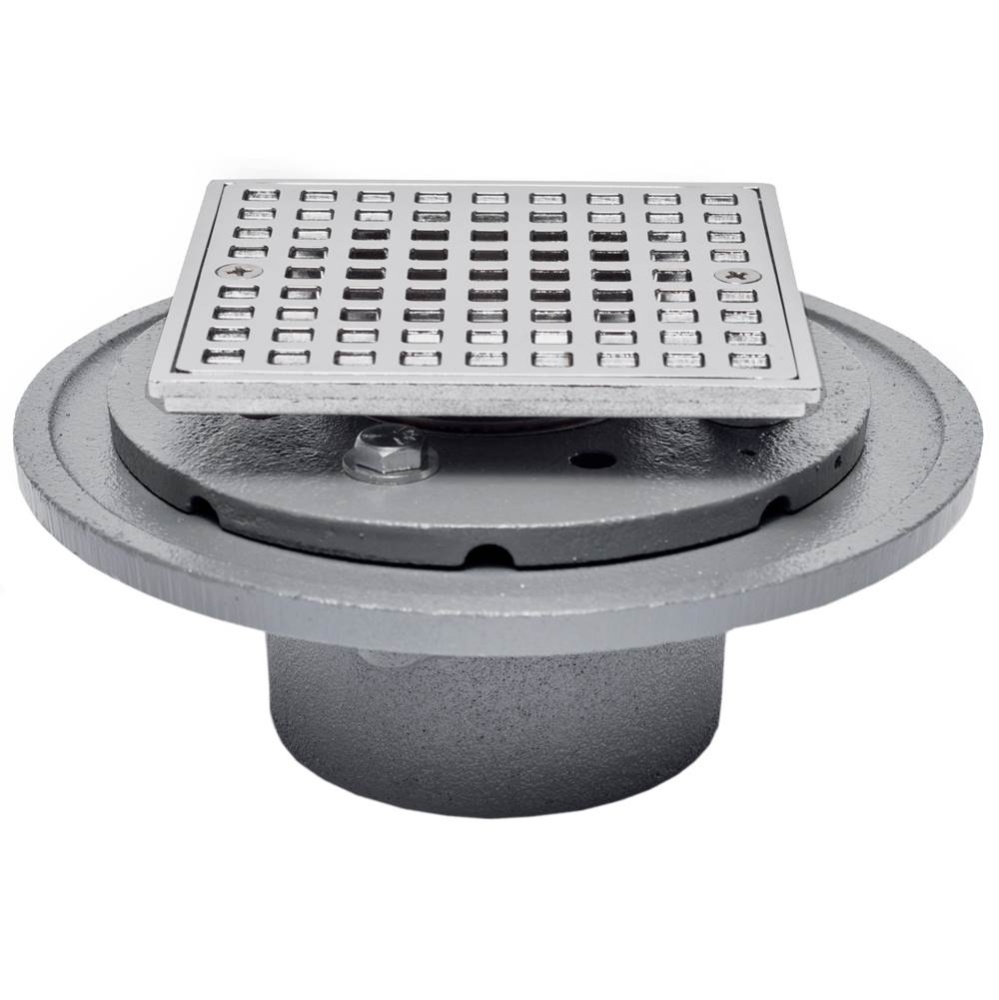 Drain Shwr Pan 2 Fip Chrm Hed Sqr