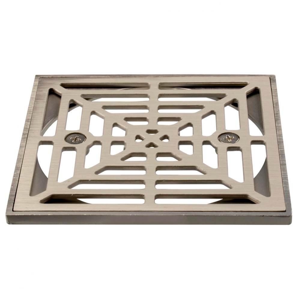 Thin Strainer & Ring Cast Nickel Finish 4.5 Sq