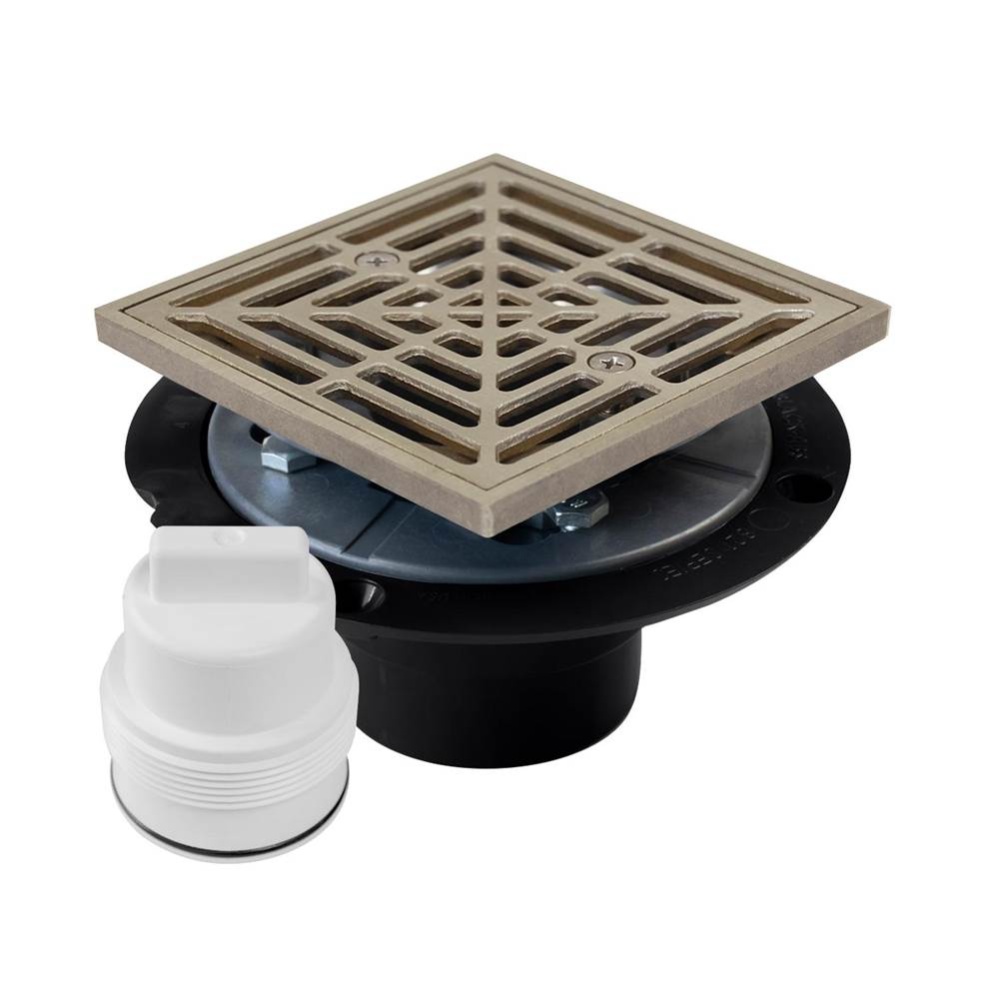 Drain & Plug Shwr Pan Abs Nb R&s Sq