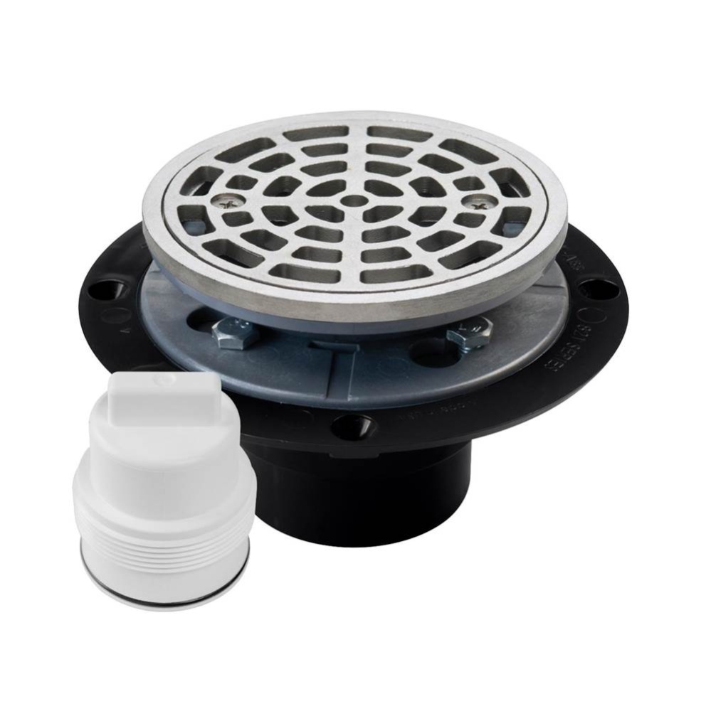 Drain & Plug Shwr Pan Abs Ss R&s Rd