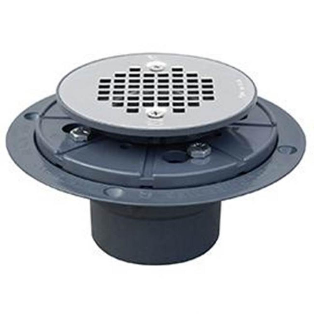 Drain & Plug Shwr Pan Pvc Ss Sci Pr
