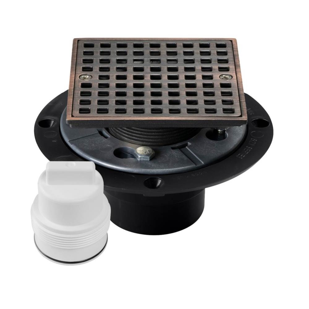 Drain & Plug Shwr Pan Abs Orb Sq