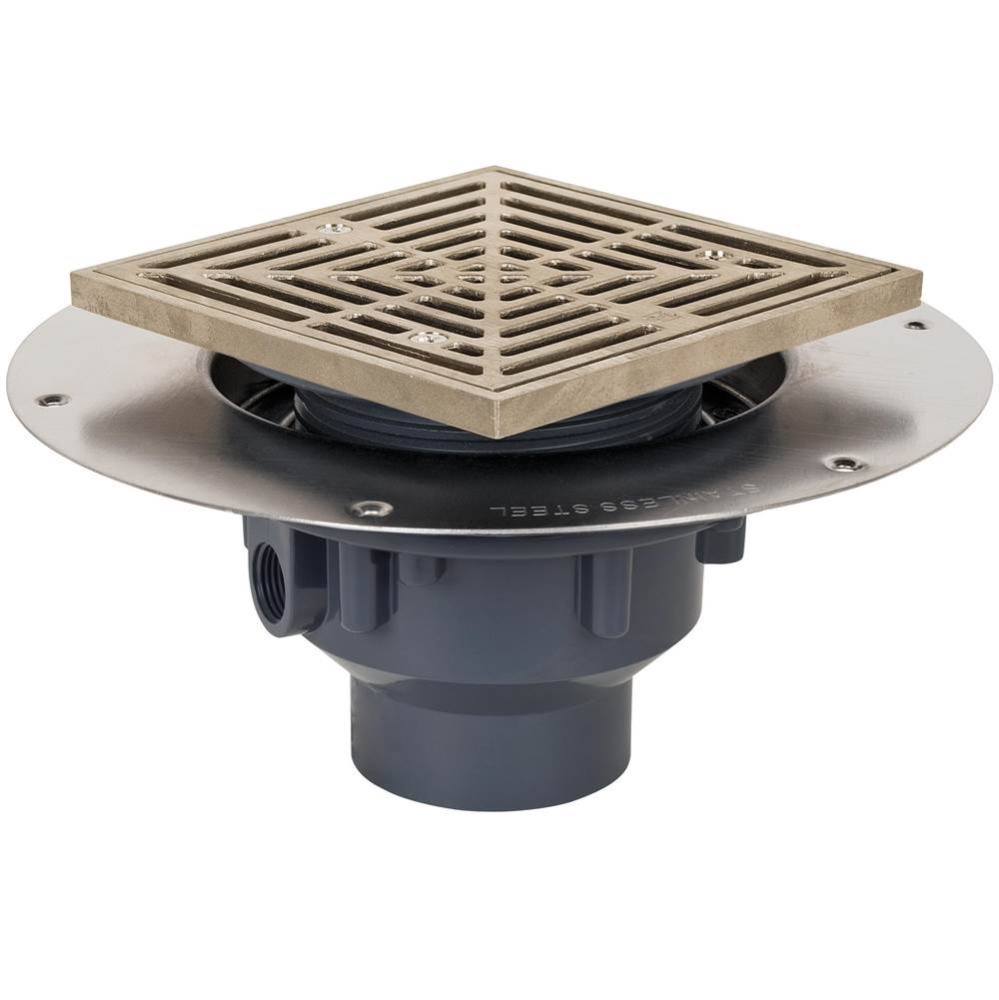 Drain Halo 2 Pvc Nb R&s Sq