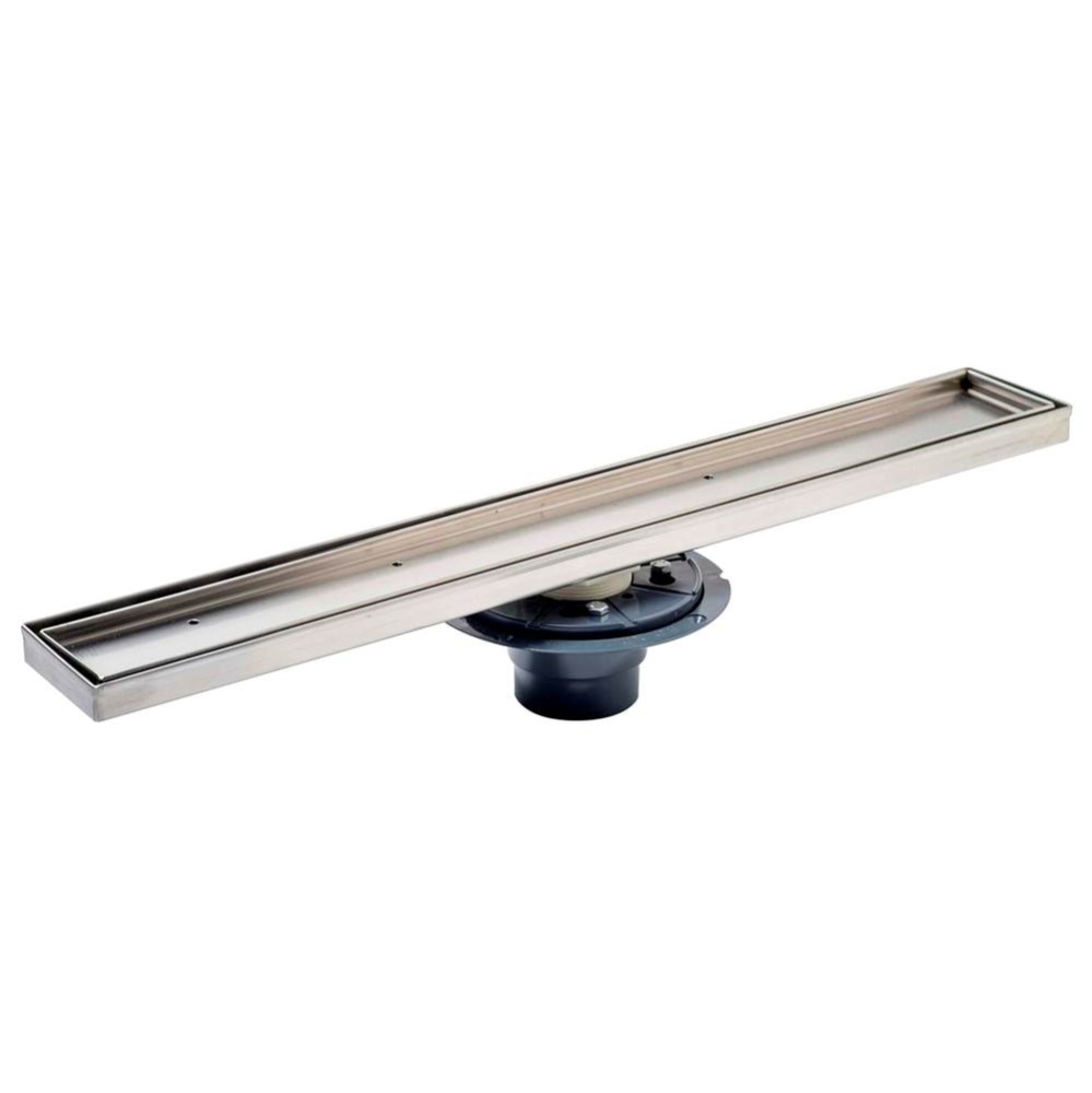 Shower Pan Drain With 30 In Linear Head - Tray For Tile Insert