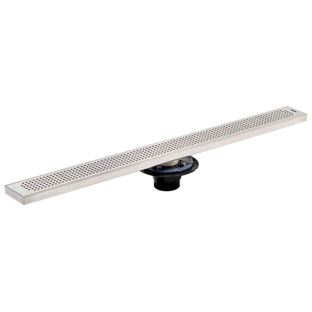 Shower Pan Drain With 40 In Linear Head - Stamped Strainer