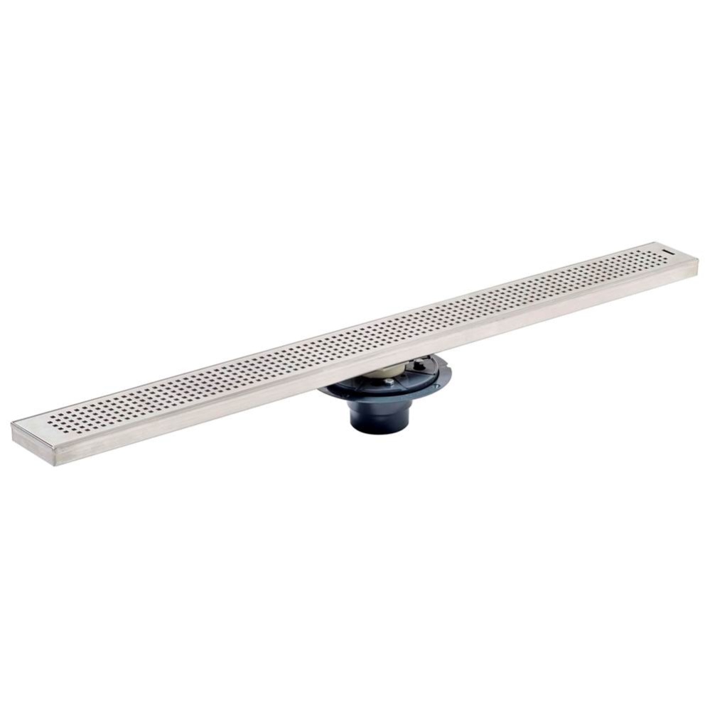 Shower Pan Drain With 40 In Linear Head - Stamped Strainer
