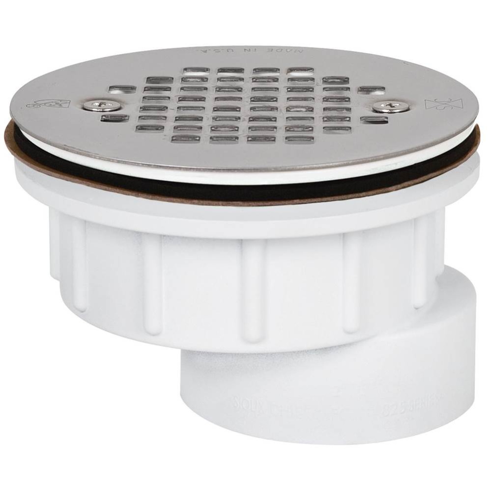 Drain Shwr Off Pvc Ss Strn Scr-i