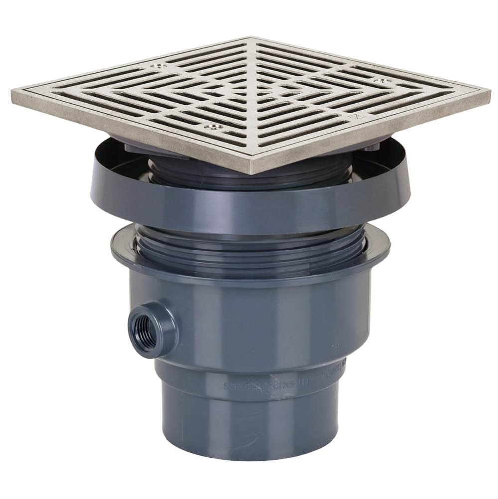 Drain Finish Line 3 Pvc 6ss R&s Sqr