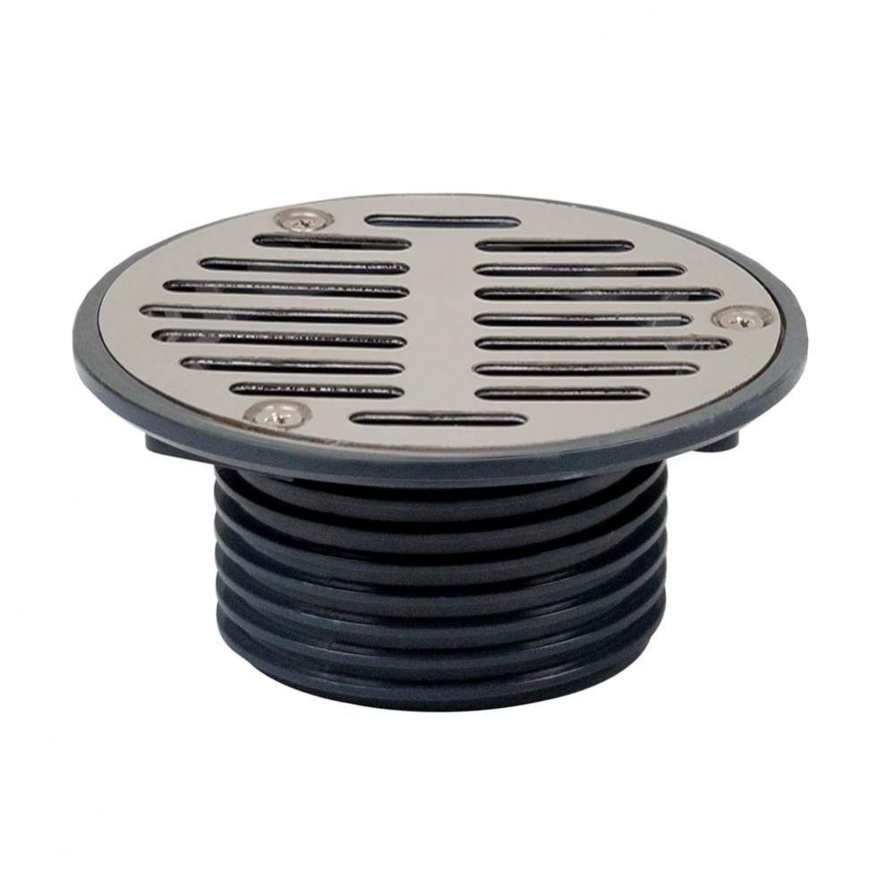 Finish Head Abs 3 Drain 5ss Stmp Rnd