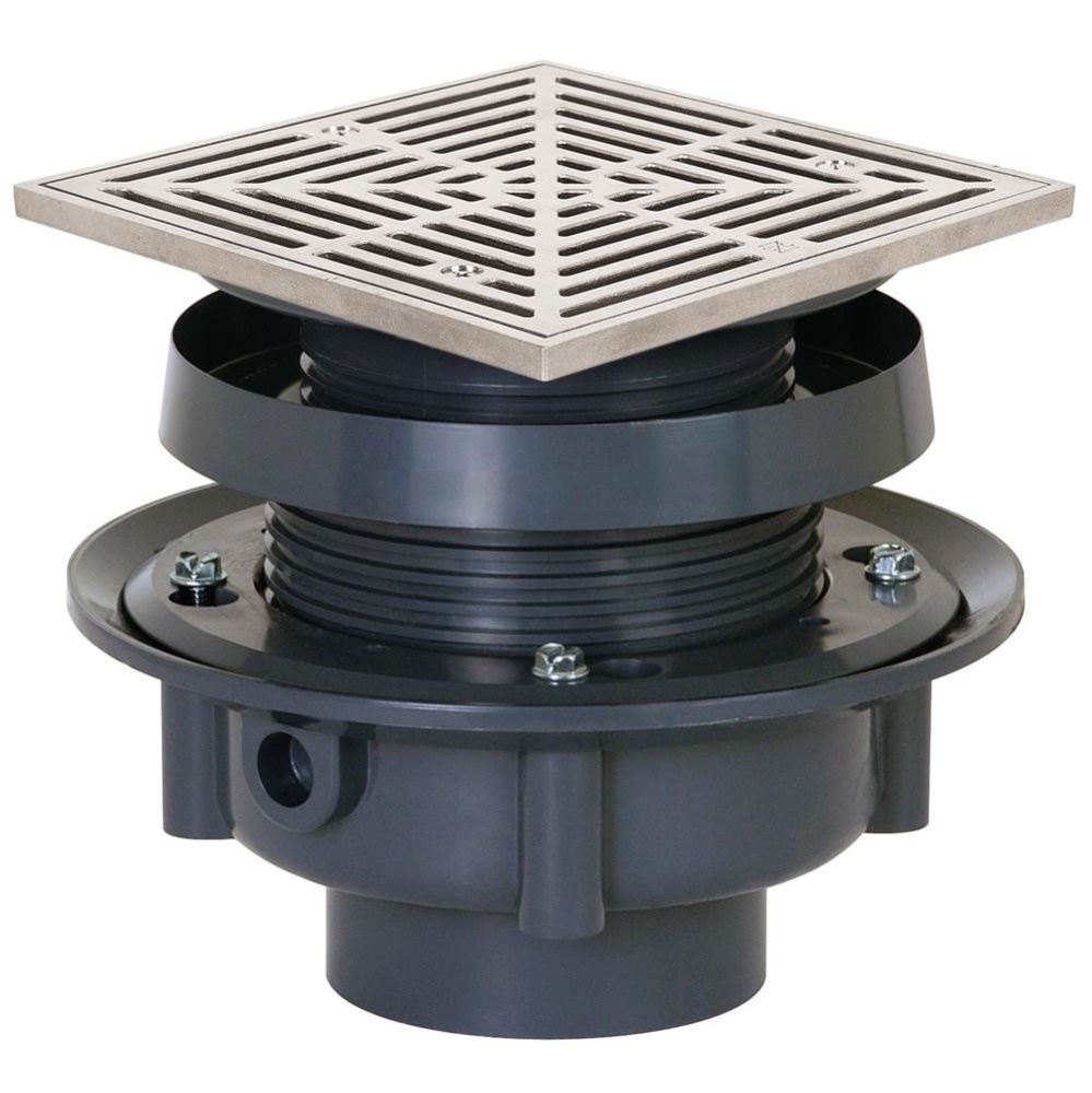 Drain Finish Line 4 Pvc 6ss R&s Sq