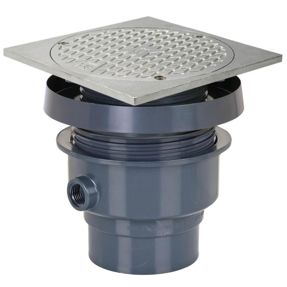 Cleanout Finish Line 3 Pvc 6ss Sqr