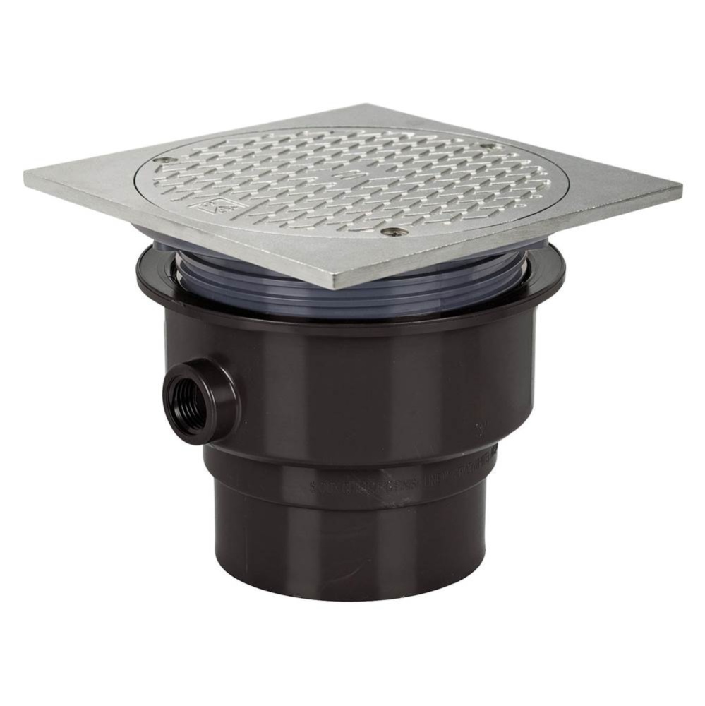 Adj Floor Cleanout 3 Abs 6ss R&c Sq